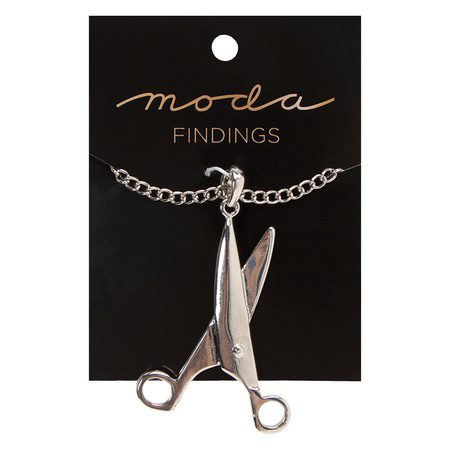 Moda Jewellery Necklace Scissors Silver - Moda Findings