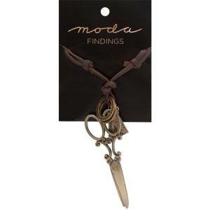 Moda Jewellery Necklace Vintage Scissors  - Moda Findings