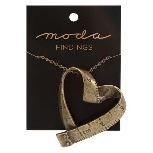 Moda Jewellery Necklace Vintage Heart Tape - Moda Findings
