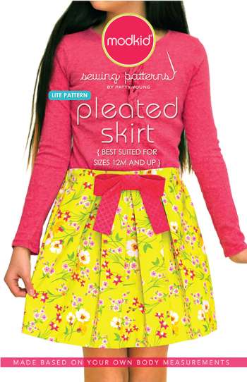 Pleated Skirt  - by Modkid - Childrens Clothing Pattern