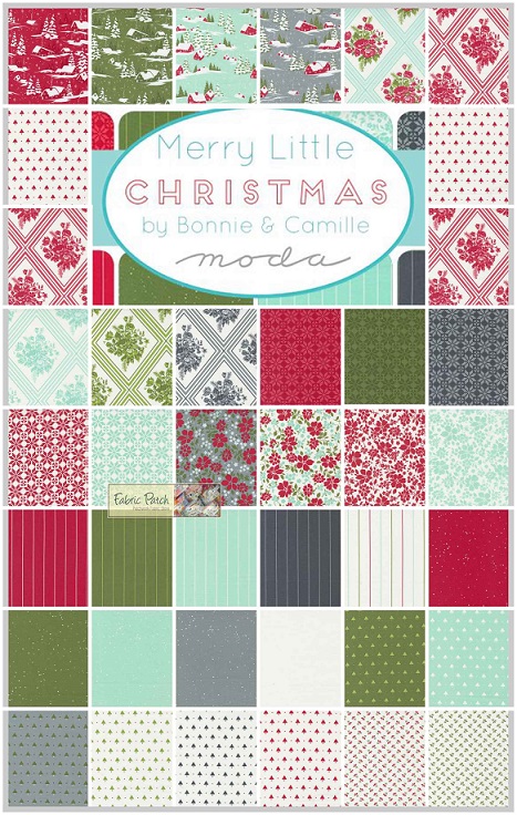Merry Little Christmas charm squares by Bonnie & Camille for Moda Fabrics - patchwork and quilting fabric