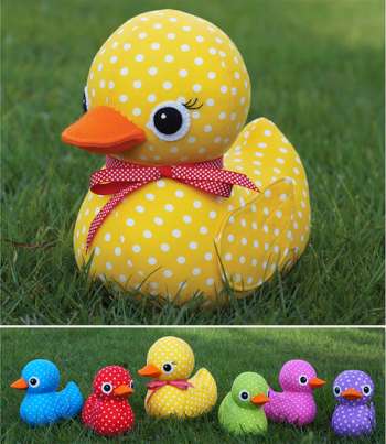 5 Little Ducks- by Melly & Me - Ducks Softy Pattern