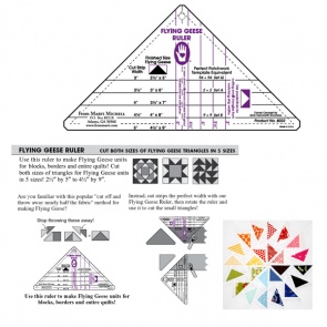 Flying Geese Ruler  Quilting & Patchwork Rulers/Grids  By Marti Michell