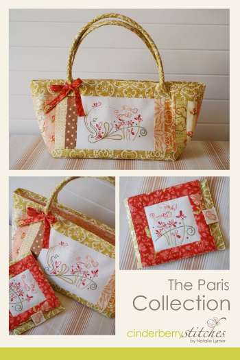 The Paris Collection - by Cinderberry Stitches - Bag Pattern