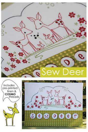 Sew Deer - by Cinderberry Stitches - Stitchery Pattern