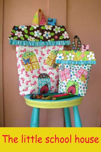 Little School House BackPack & Lunch Bag -Natalie Ross Pattern