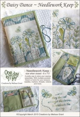 Daisy Dance Needlework Case - One Day In May -Stitchery Pattern