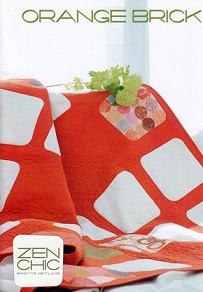 Orange Brick - by Zen Chic - Modern Quilting Patchwork Pattern