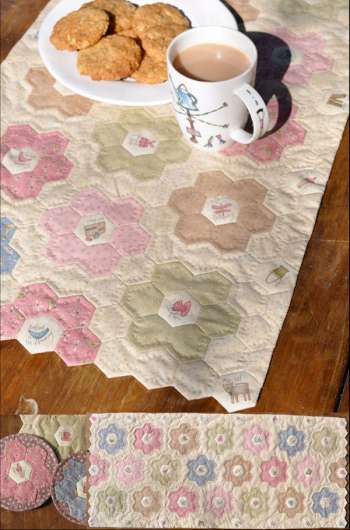 Tea Party Table Runner - by Hatched and Patched
