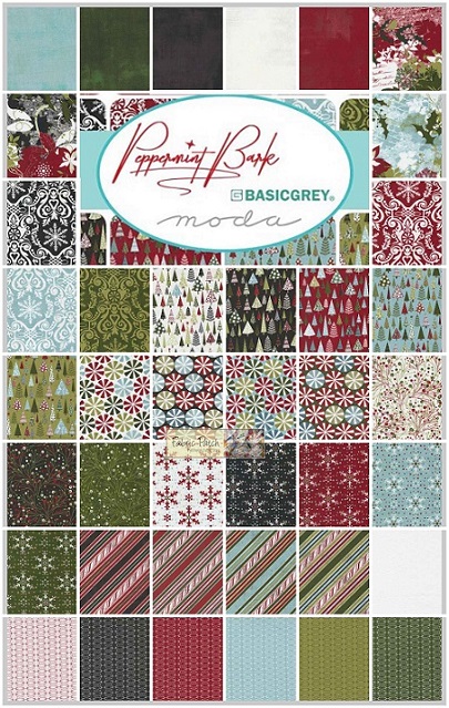 Peppermint Bark charm squares by Sweetwater for Moda Fabrics - patchwork and quilting fabric