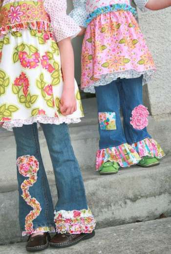 The Darling Jeans - by Pink Fig - Childrens Clothing Pattern.