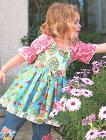 The Mia Top - by Pink Fig - Childrens Clothing Pattern.