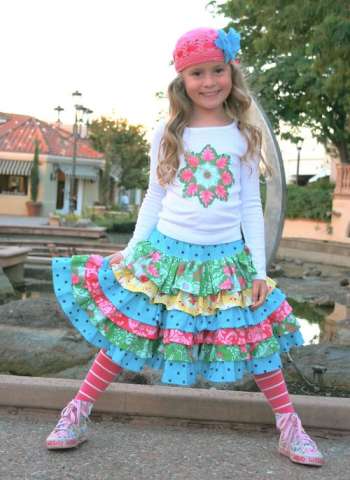The Nie Nie Skirt - by Pink Fig - Childrens Clothing Pattern.