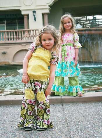 The Bella Pants - by Pink Fig - Childrens Clothing Pattern.