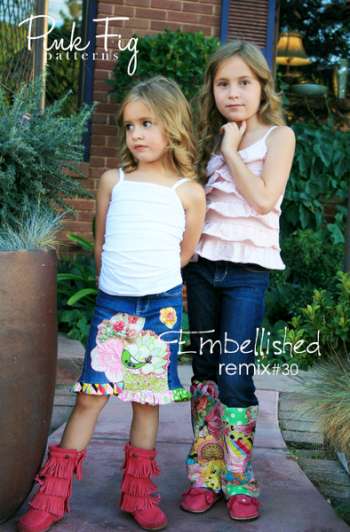 Embellished Remix - by Pink Fig - Childrens Clothing Pattern.