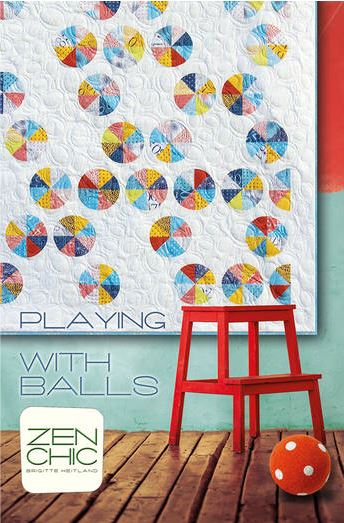 Playing with Balls - by Zen Chic -  Modern Patchwork Pattern