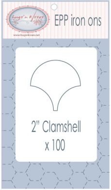 Clamshells 2" Papers (dissolvable) Hugs n Kisses - Paper Piecing