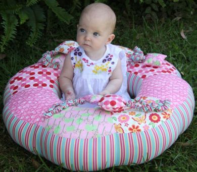 Sit Me Up Donut - by Paula Storm Designs -  Baby Cushion Pattern