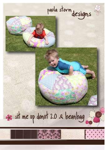 Donut Cushion 2.0 & Beanbag by Paula Storm Designs Pattern