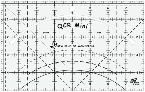 Mini Quick Curve Ruler   Quilting Patchwork  Ruler by Sew Kind of Wonderful