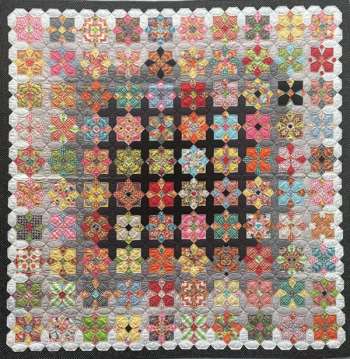 Quatro Colour Quilt - by Sue Daley Designs -  Patchwork Quilting Patterns