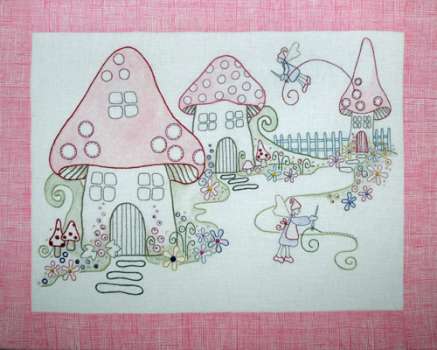 Stitching Fairies Colour Version- by Rosalie Quinlan - Stitchery