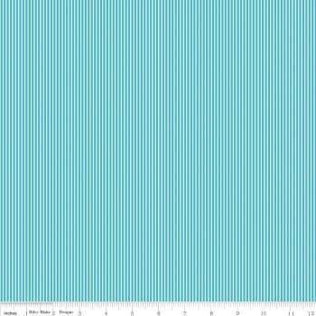 Riley Blake Bloom & Bliss 4585 Stripe Blue   by Riley Blake Fabrics  Applique, patchwork and quilting fabric