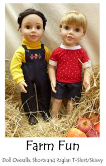 Farm Fun- by Rockhopper -Dolls Clothing Pattern