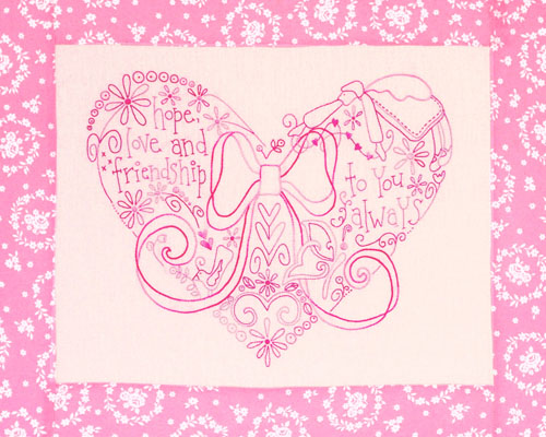 Hope, Love & Friendship Variegated Pink Thread - Rosalie Quinlan