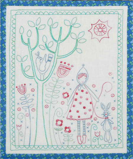 Millie's Garden Walk - by Rosalie Quinlan -Stitchery Pattern