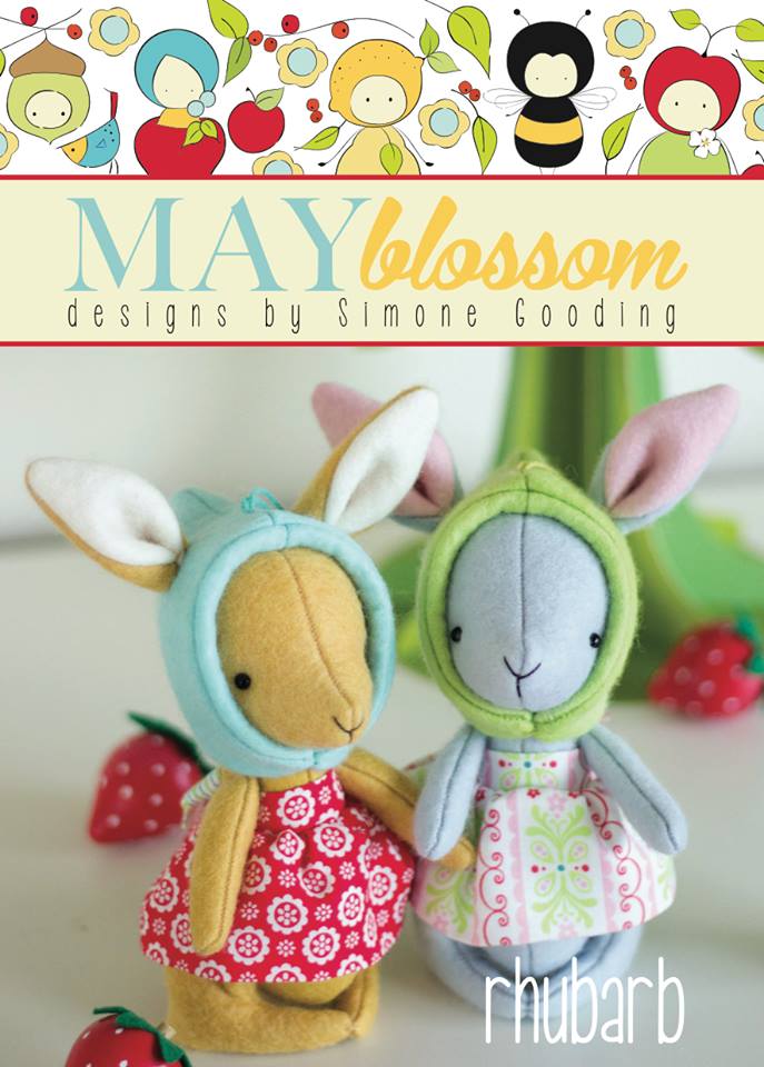 Rhubarb - Softie Pattern -  by May Blossom -  Rabbit Pattern