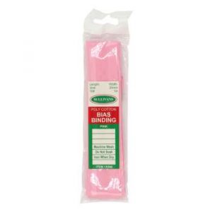 Bias Binding 3M Card - Pink  - Polycotton 25mm