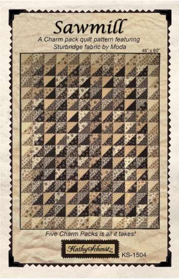 Sawmill - by Kathy Schmitz - Quilting & Patchwork Pattern - Sturbridge by Moda Fabrics 