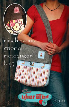 Mischievous Gnome Messenger Bag - by Sew Liberated -  Pattern