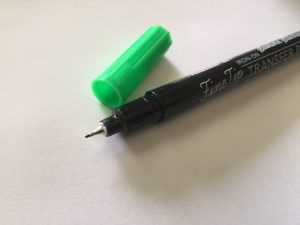 Sublime Fine Tip Iron On Transfer Pen GREEN  - Embroidery