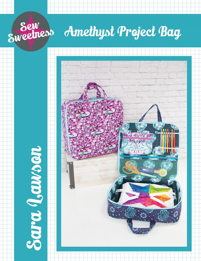 Amethyst Project Bag - Sew Sweetness - Patchwork Bag Pattern