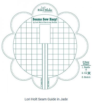 Seams Sew Easy JADE - by Lori Holt - Seam Guide template