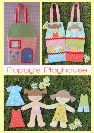 Poppy's Playhouse - by Two Brown Birds-  Softie Pattern