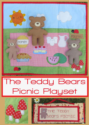 The Teddy Bears Picnic Set - by Two Brown Birds-  Softie Pattern