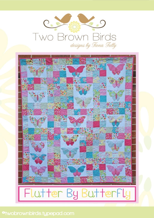 Flutter By Butterfly - by Two Brown Birds -  Quilting  Pattern
