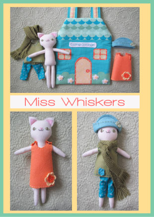 Miss Whiskers - by Two Brown Birds-  Softie Pattern