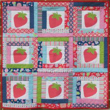Strawberry Shortcake - by Two Brown Birds - Patchwork  Pattern