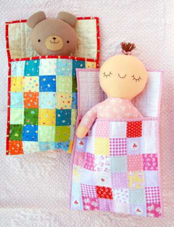 Goodnight Baby, Goodnight Bear by Fiona Tully for Two Brown Birds - Soft toy doll pattern
