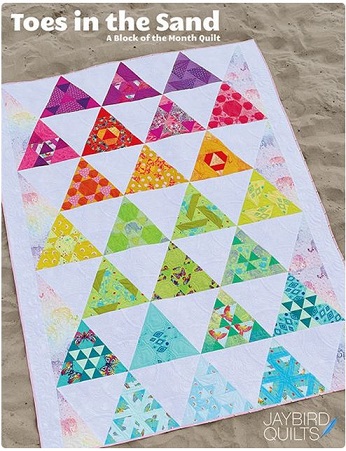 Toes in the Sand BOM Quilt Pattern by Jaybird Quilts - Quilting & Patchwork Pattern - Modern Contemporary Quilt Pattern 