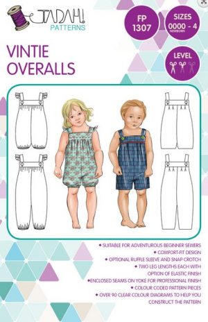 Vintie Overalls - Tadah - Childrens Clothing Patterns