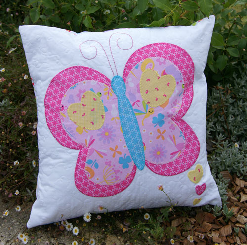 Butterfly Trail - Tied with a Ribbon - Patchwork Cushion Pattern