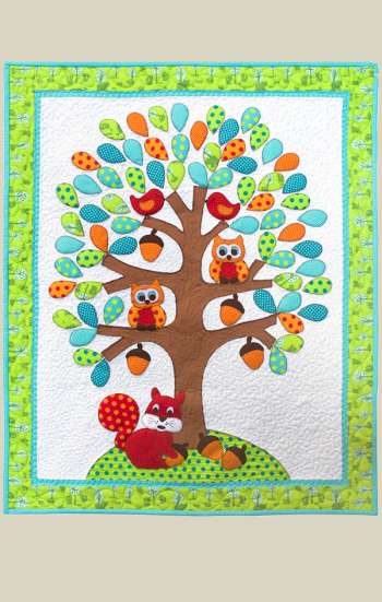 Tree Time Pals - by Kids Quilts - Wall Quilt  Pattern