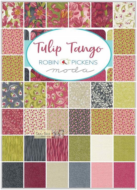 Tulip Tango charm squares by Robin Pickens for Moda Fabrics - patchwork and quilting fabric