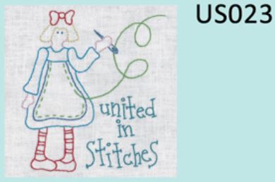United Stitches #23 Mini Stitchery -  by Rosalie Quinlan