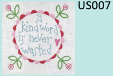 United Stitches # 7 Mini Stitchery -  by Rosalie Quinlan